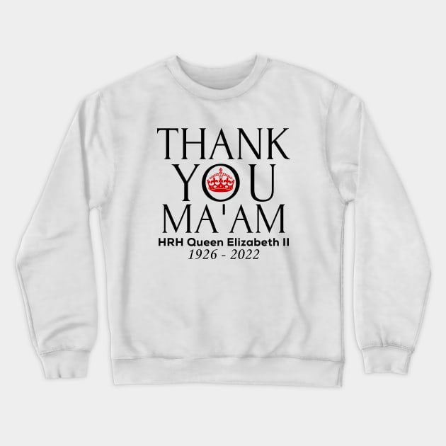 Queen Elizabeth Crewneck Sweatshirt by Rebel Merch